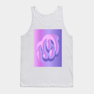 Fluid geometric purple abstract shape Tank Top